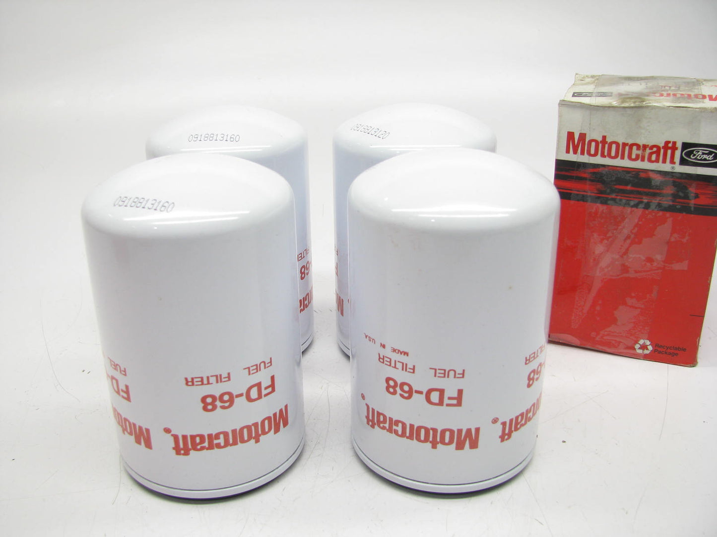 (4) Motorcraft FD68 Diesel Fuel Filter