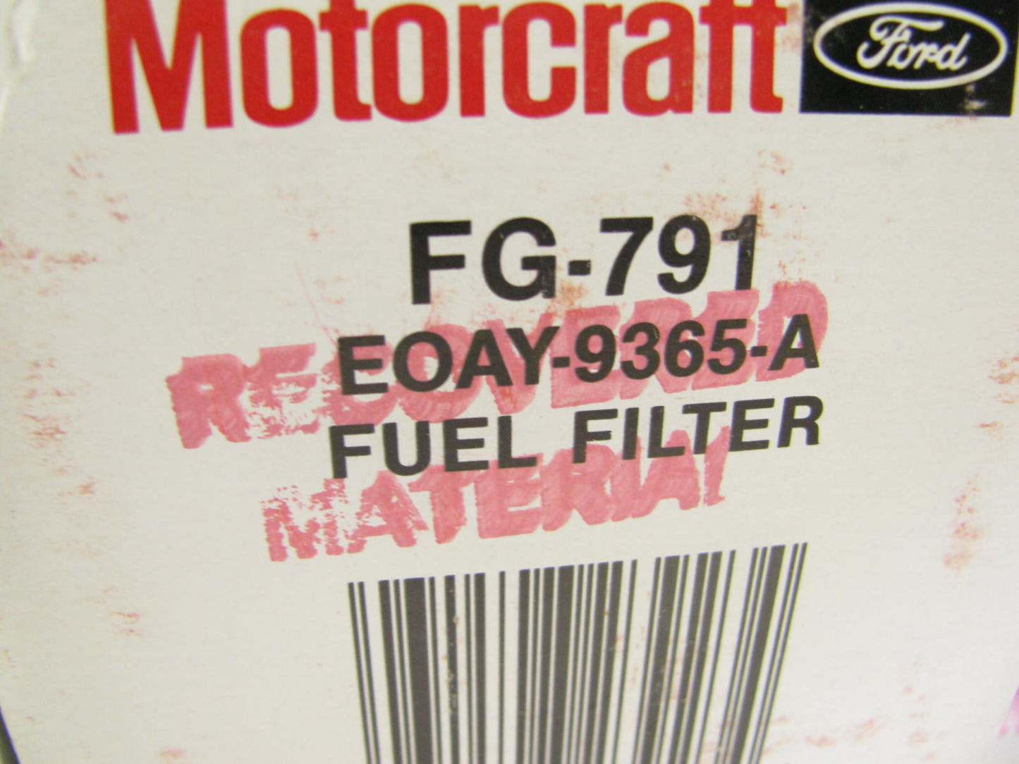 (10) Motorcraft FG-791 Fuel Filter Replaces G6419 E0AY-9365-A 33359 F54778 3359