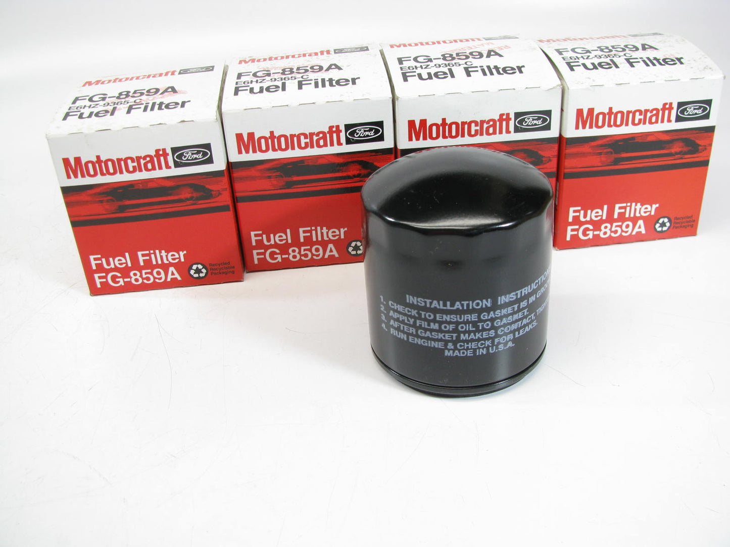 (4) Motorcraft FG-859-A Fuel Filter Replaces P6503 33996 F55997 LFF8060 FF907