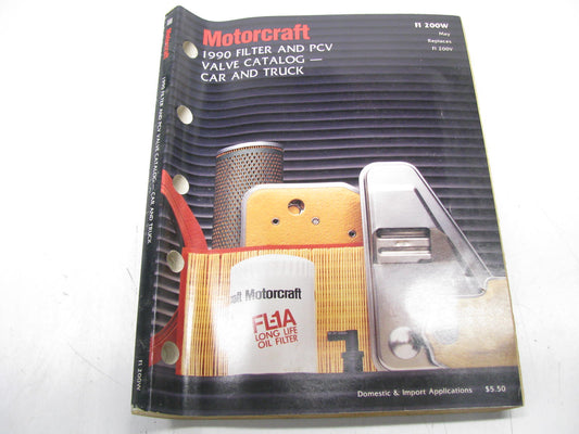 Motorcraft FI200W Filter And PCV Valve Catalog - May 1990, 385 Pages