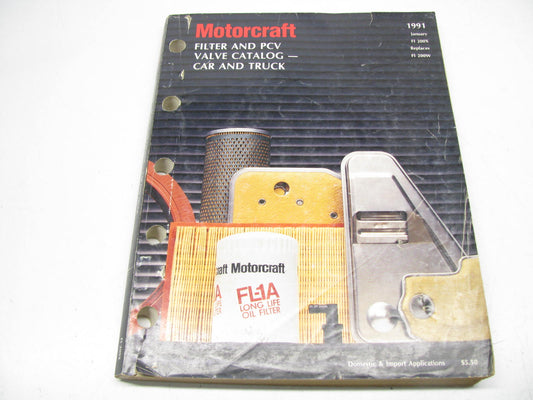 Motorcraft FI200X-U Filter & PCV Valve Catalog Car & Truck 1991, 391 Pages