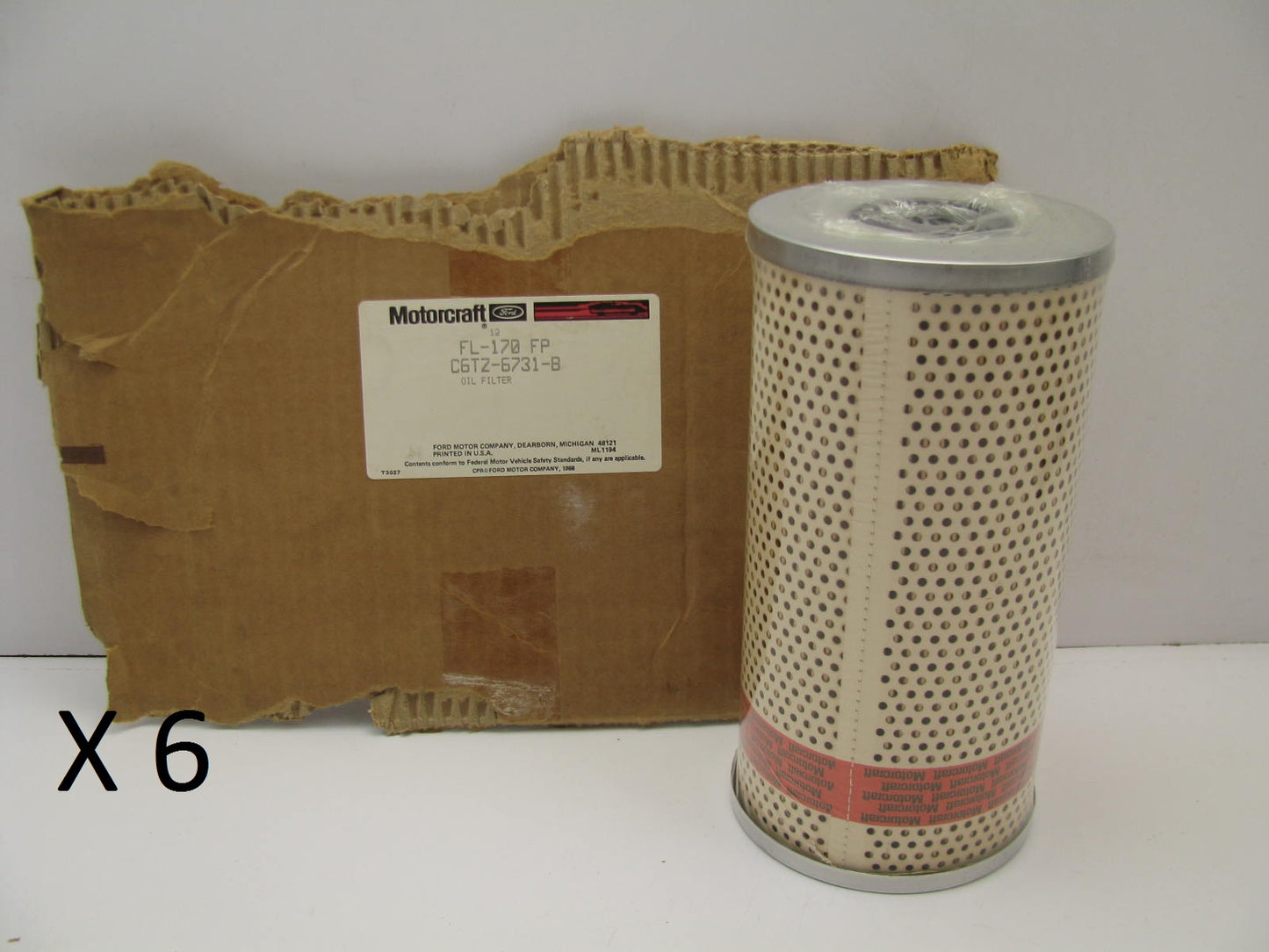 (6) Motorcraft FL-170FP Oil Filter Replaces C6TZ-6731-B CH211A 51954 L50041