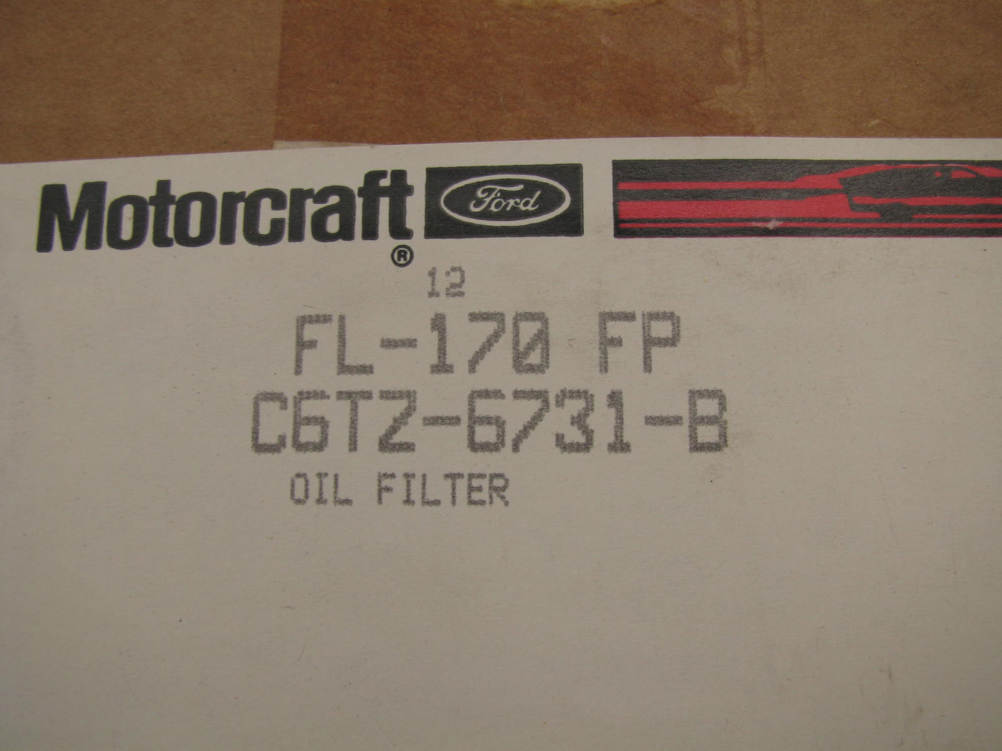 (6) Motorcraft FL-170FP Oil Filter Replaces C6TZ-6731-B CH211A 51954 L50041