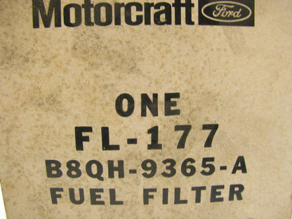 Motorcraft FL-177 Fuel Filter Replaces B8QH-9365-A C1106PL 33273 P4804 L93FP