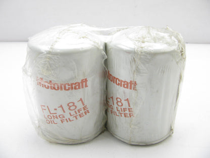 (2) Motorcraft FL-181 Oil Filter Replaces PH8A 51452 PER119 PH2850 51775 L30119