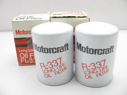 (2) Motorcraft FL337 Oil Filter Replaces: 51268 L30215 LFP5570 LF364 BT230