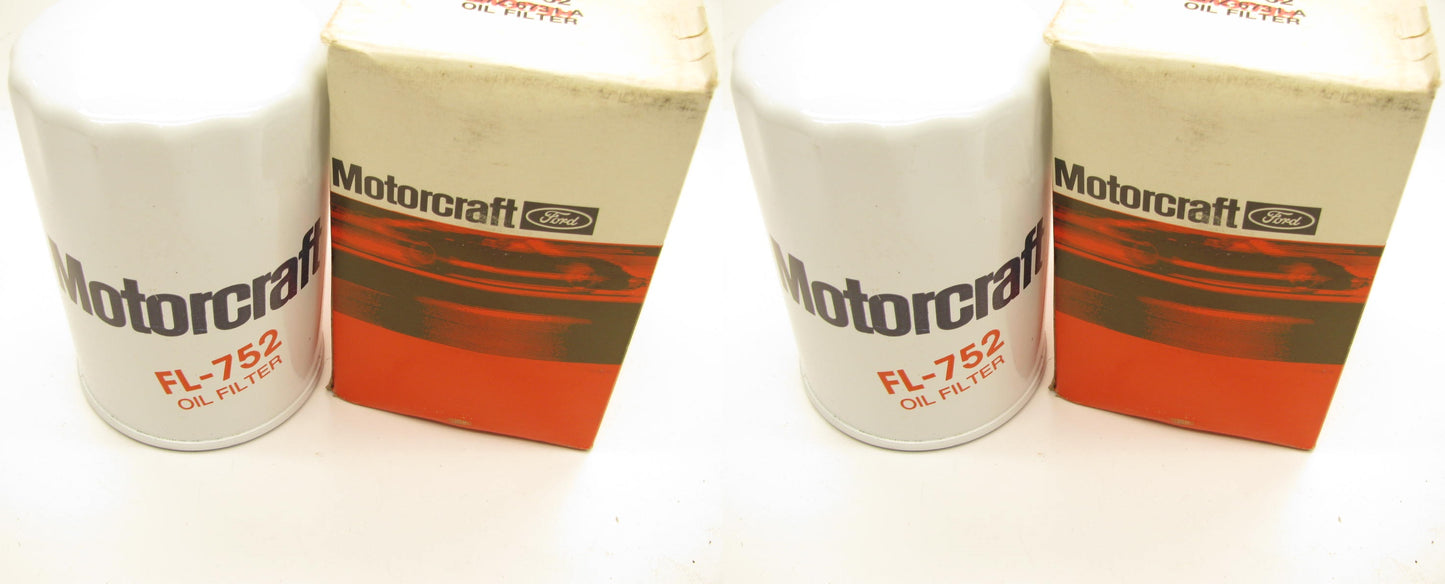 (2) Motorcraft FL-752 Oil Filters - Replaces D87Z-6731-A PH2849A 51347 L20073