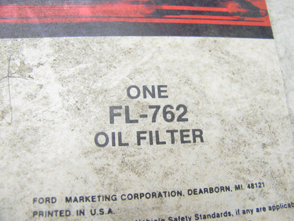 Motorcraft FL-762 Engine Oil Filter Replaces P3340 51802 L40128 LF435 LF695