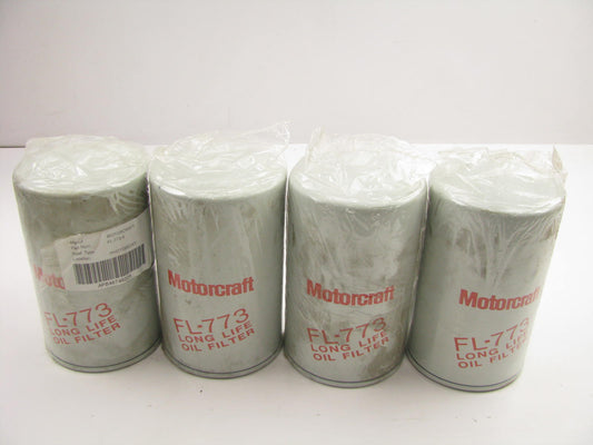 (4) Motorcraft FL773 Oil Filters P3340 51808 L49087 LFP3871 LF478 MK13103