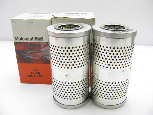 (2) Motorcraft FL-78 Oil Filters Replaces PF352 51242 L30014 FL-778