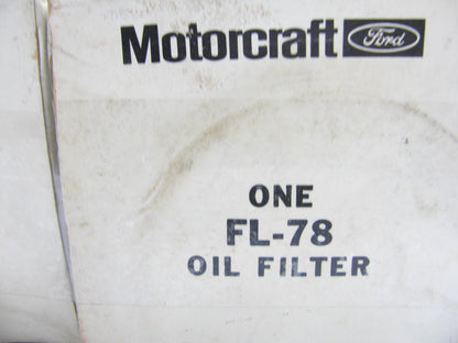 (2) Motorcraft FL-78 Oil Filters Replaces PF352 51242 L30014 FL-778