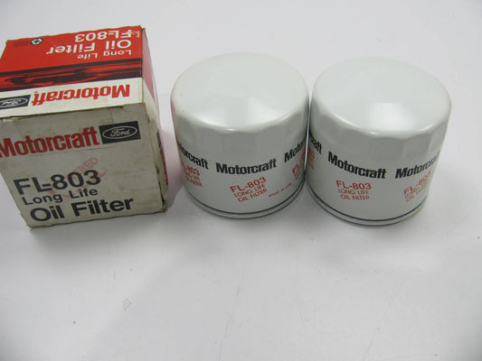 (2) Motorcraft FL-803 Engine Oil Filter