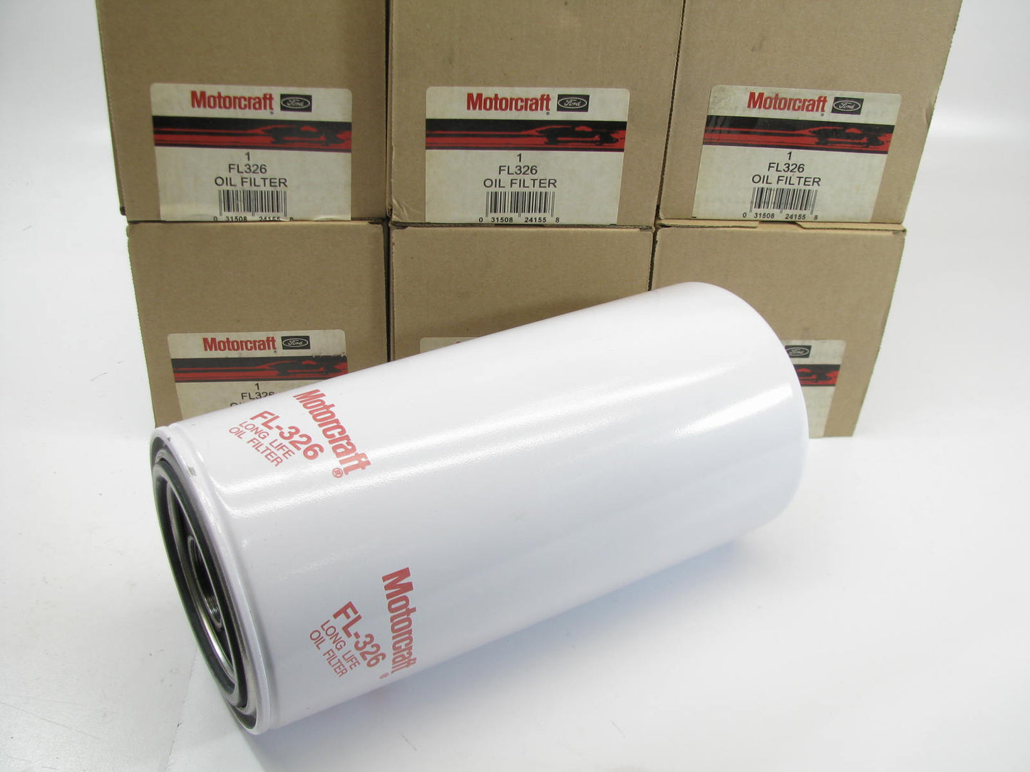 (6) Genuine Motorcraft FL326 Oil Filters For CAT 10.3L 12L 14.6L, 3406 DIESEL