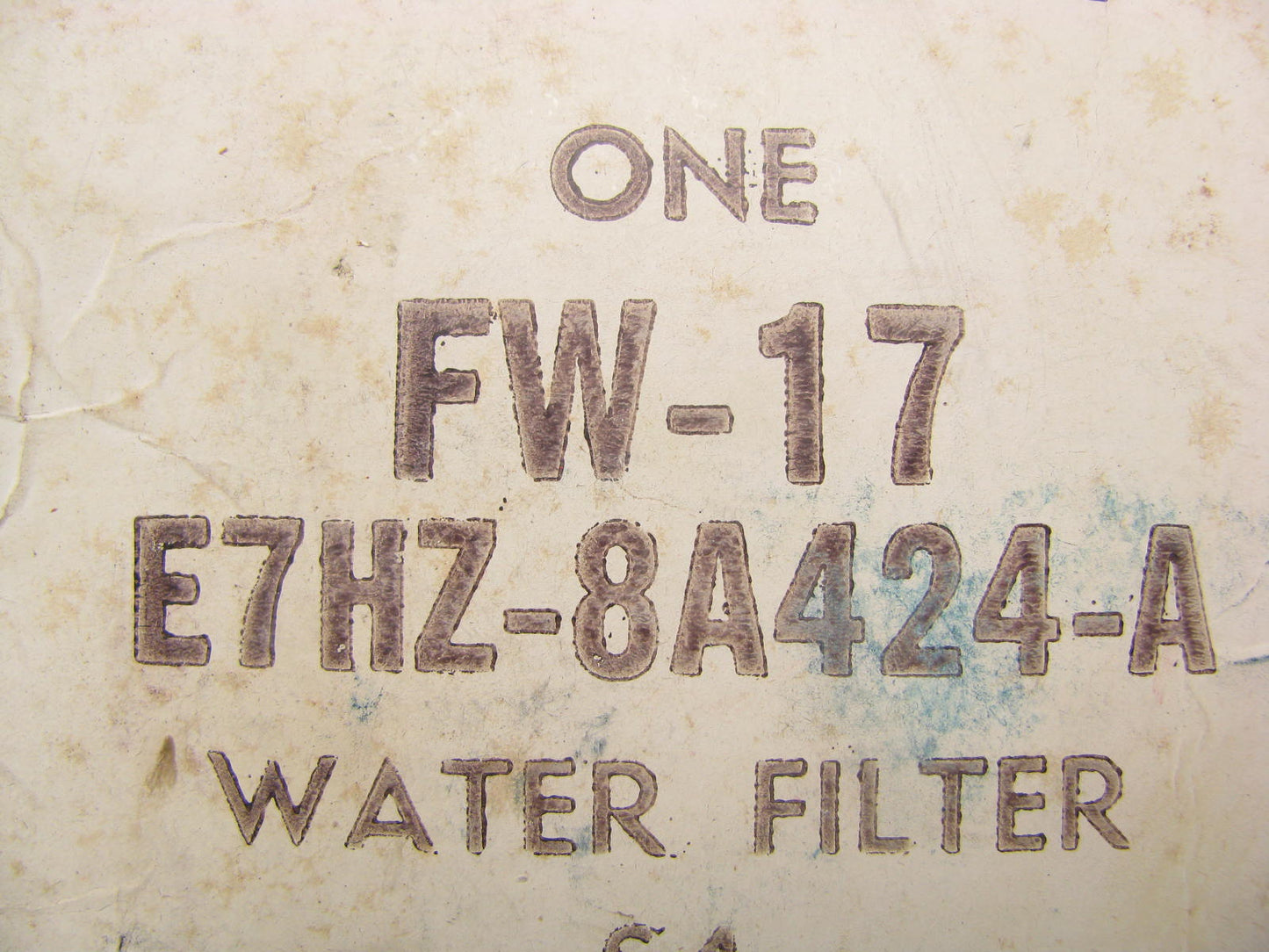 (2) Motorcraft FW-17 Coolant Filter Replaces E7HZ-8A424-A PR3909 24539 W54453