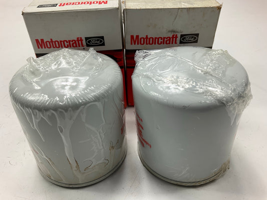 (2) Motorcraft FW2B Diesel Fuel Water Separator Filters 1993-99 Ford F700 F800