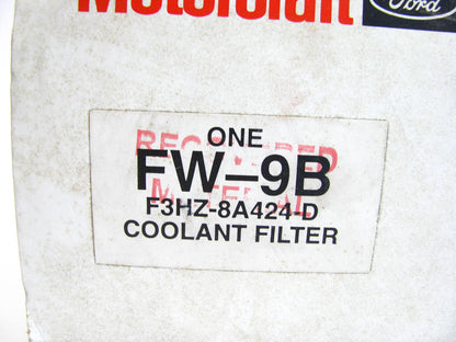 Motorcraft FW-9B Coolant Filter Replaces PR3910 24142 W54454 LFW4686 WC18