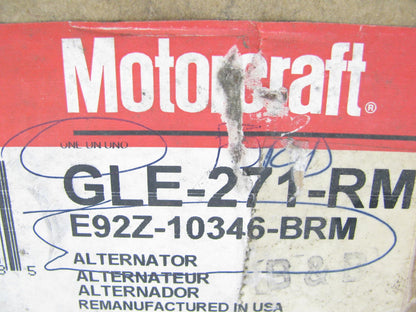 REMAN. OEM Motorcraft GLE271RM Alternator - 1989 Ford Probe GT 2.2L TURBO 70 AMP