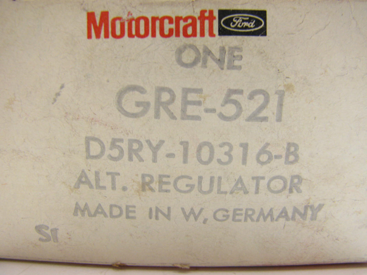 Motorcraft GRE-521 Voltage Regulator - D5RY-10316-B