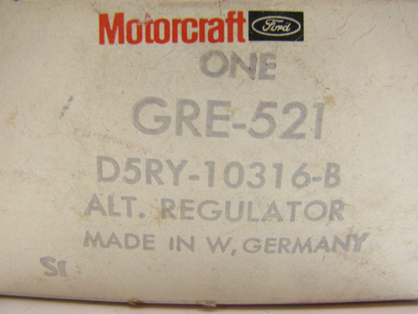 Motorcraft GRE521 Voltage Regulator - D5RY-10316-B