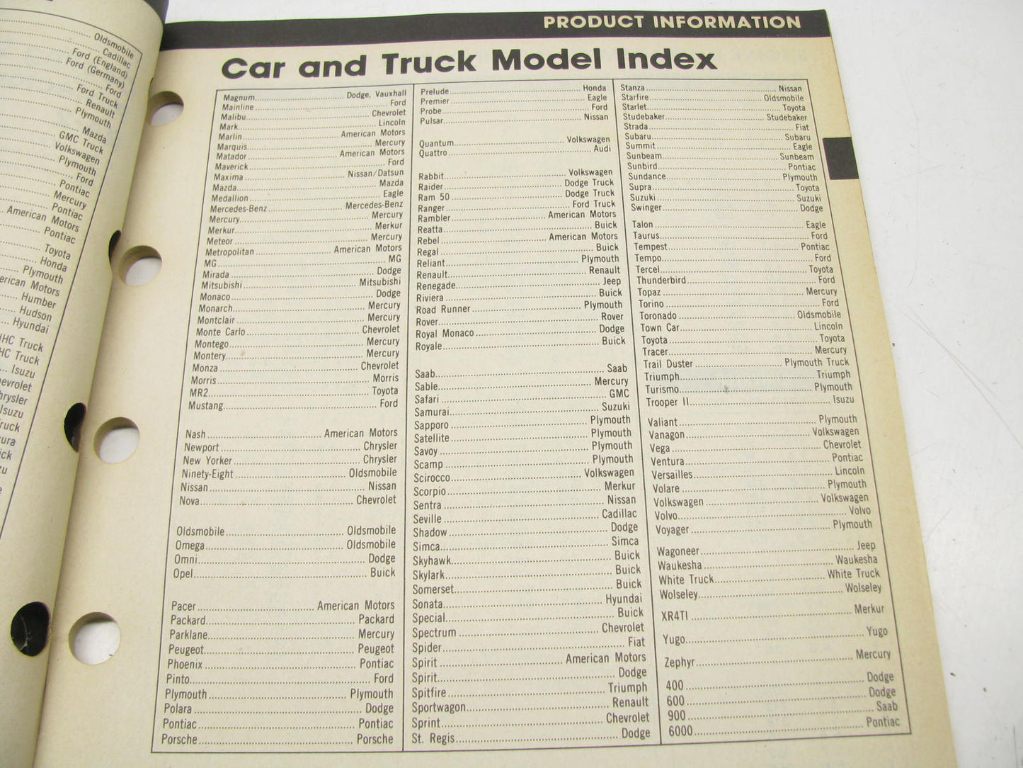 Motorcraft GS200A Thermostats, Caps & Gaskets Catalog - July 1990, 106 Pages