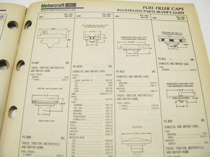 Motorcraft GS200A Thermostats, Caps & Gaskets Catalog - July 1990, 106 Pages