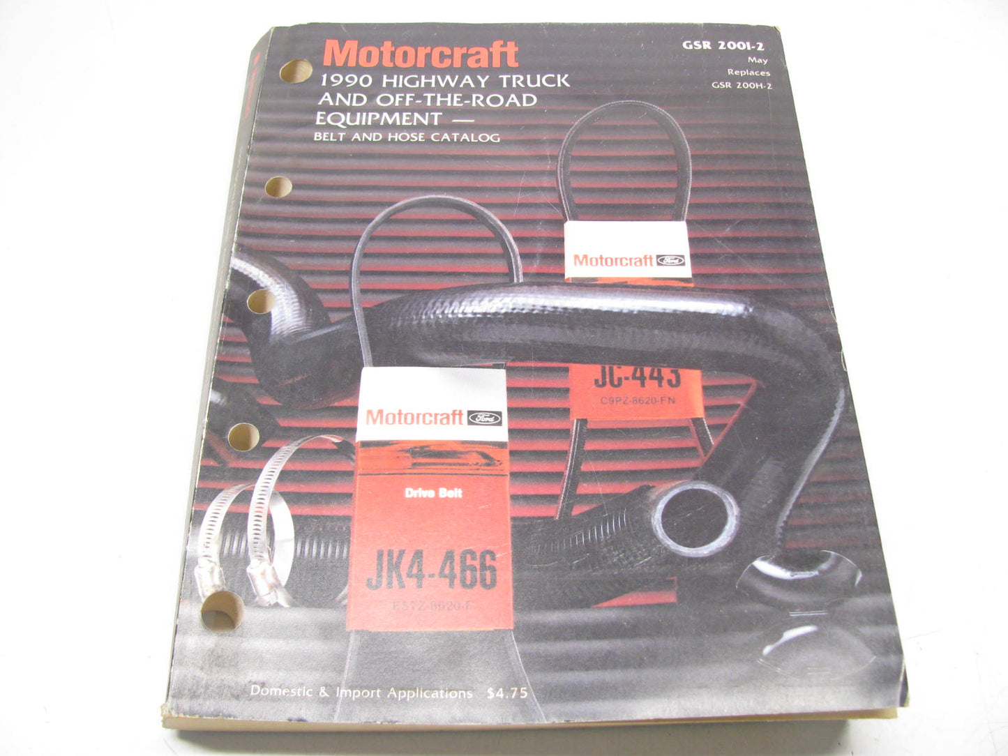 Motorcraft GSR200I-2 Belt & Hose Catalog - Highway Truck & Offroad - May 1990