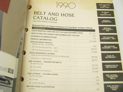 Motorcraft GSR200I-2 Belt & Hose Catalog - Highway Truck & Offroad - May 1990