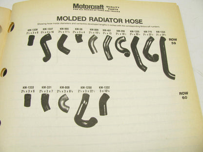 Motorcraft GSR205G-3 Highway Truck, Off Road Equipment Belts Hoses Catalog 1988