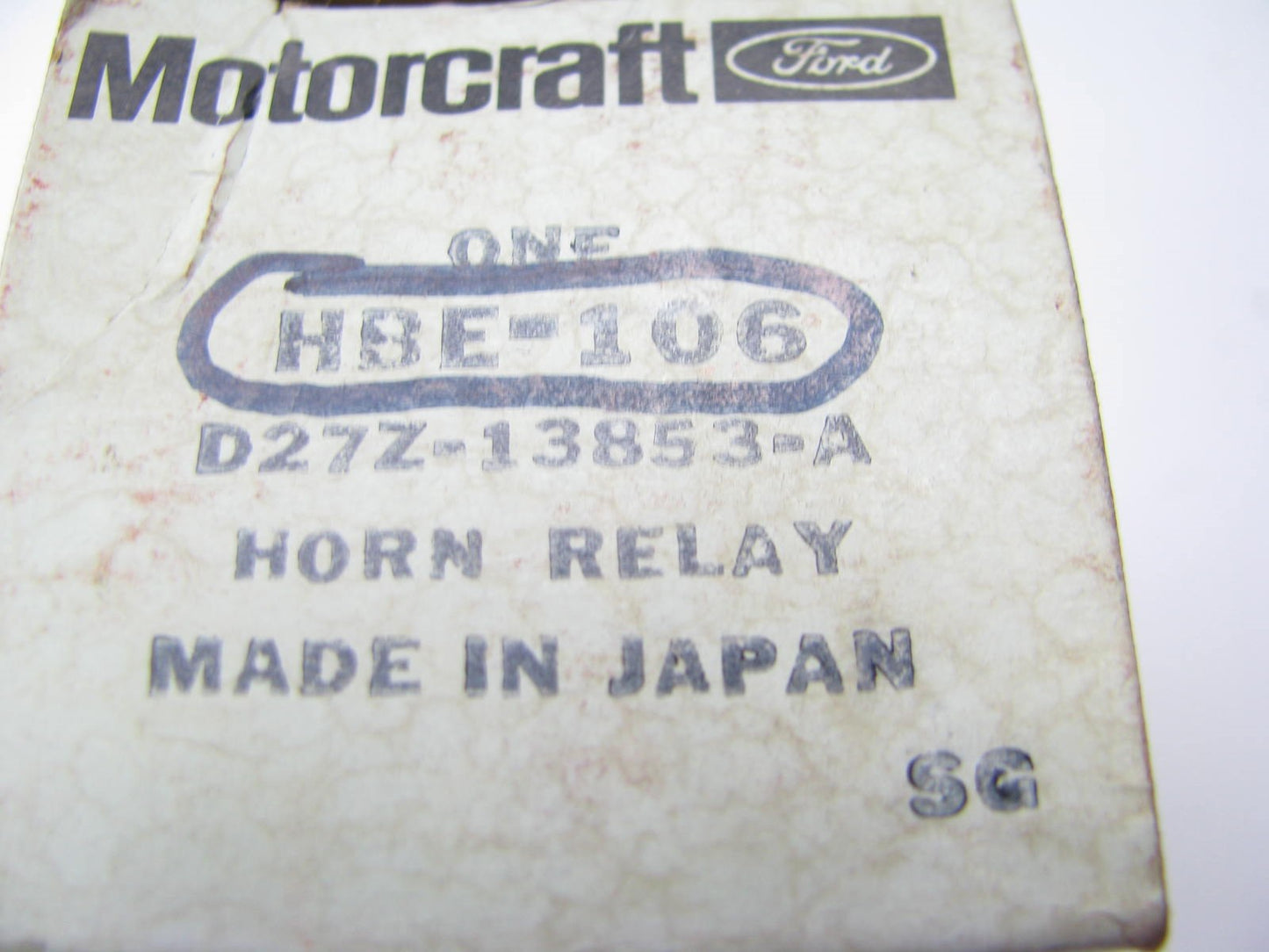 NOS Motorcraft HBE-106 Horn Relay - 1972-1975 Ford Courier OEM FORD D27Z-13853-A