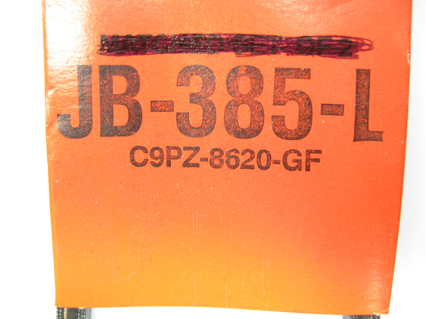 Motorcraft JB-385-L Accessory Drive Belt - 0.44'' X 38.625'' - 36 Degree
