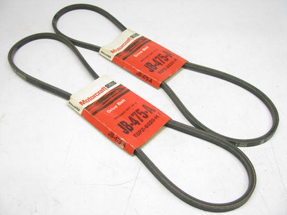 (2) Motorcraft JB-475-A Accessory Drive  Belt - 3/8'' X 47.25''