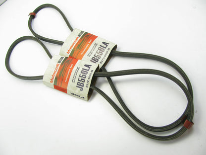 (2) Motorcraft JB556LA Accessory Drive Belt - 0.44'' X 55.625'' - 36 Degree