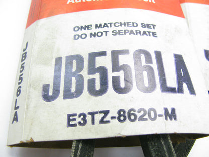 (2) Motorcraft JB556LA Accessory Drive Belt - 0.44'' X 55.625'' - 36 Degree