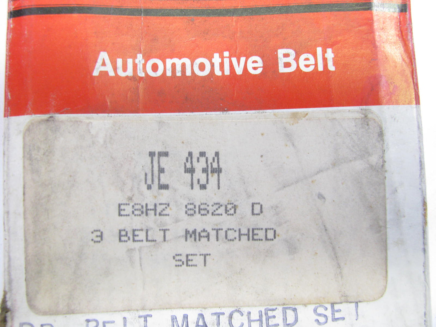 Motorcraft JE434 Accessory Drive Belt - 0.69'' X 43.25'' - 36 Degree - E8HZ-8620-D
