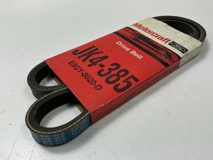 Motorcraft JK4-385 Alternator P/S Drive Belt - 1988-1994 Mercury Capri W/ AC