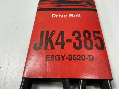 Motorcraft JK4-385 Alternator P/S Drive Belt - 1988-1994 Mercury Capri W/ AC