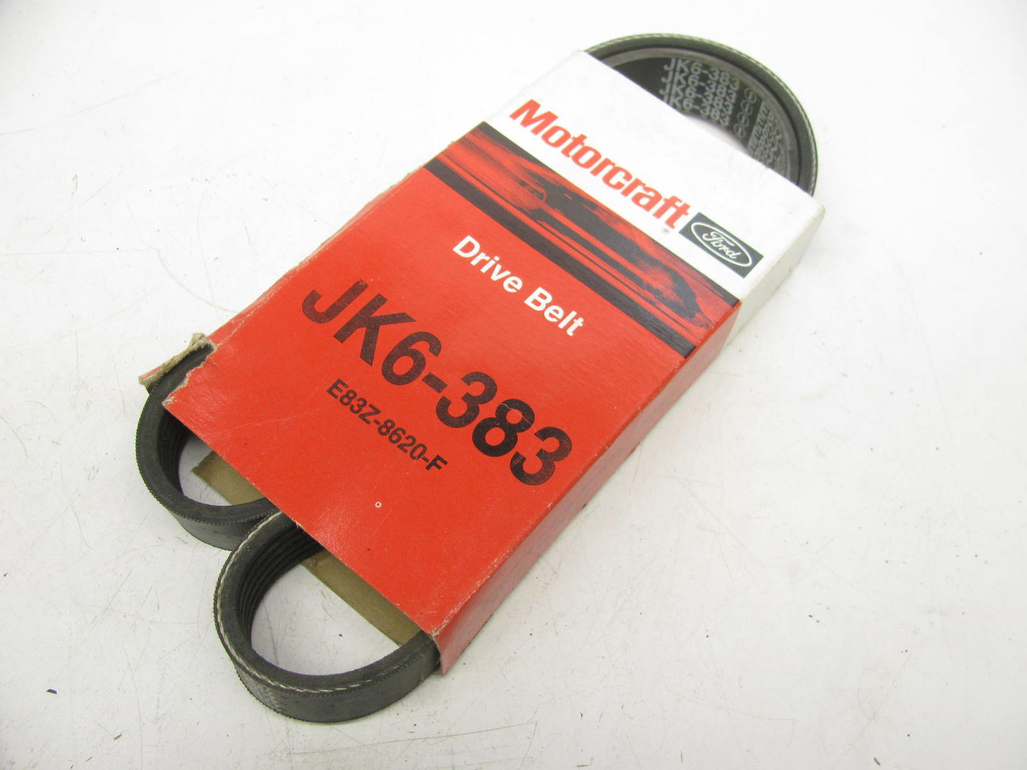 Motorcraft JK6-383 Power Steering Serpentine Belt - W/O Air Conditioning ONLY