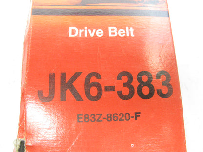 Motorcraft JK6-383 Power Steering Serpentine Belt - W/O Air Conditioning ONLY