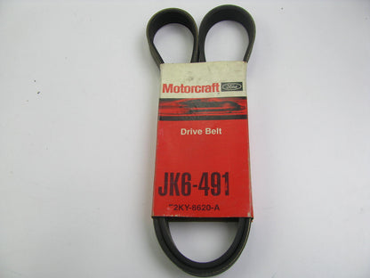 Motorcraft JK6-491 Serpentine Belt - 0.84'' X 49.50'' - 6 Ribs