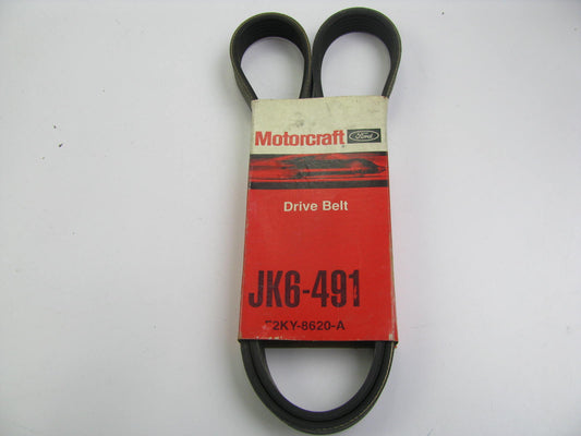 Motorcraft JK6-491 Serpentine Belt - 0.84'' X 49.50'' - 6 Ribs