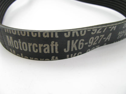 Motorcraft JK6-927-A Serpentine Belt - 0.84'' X 93.00'' - 6 Ribs