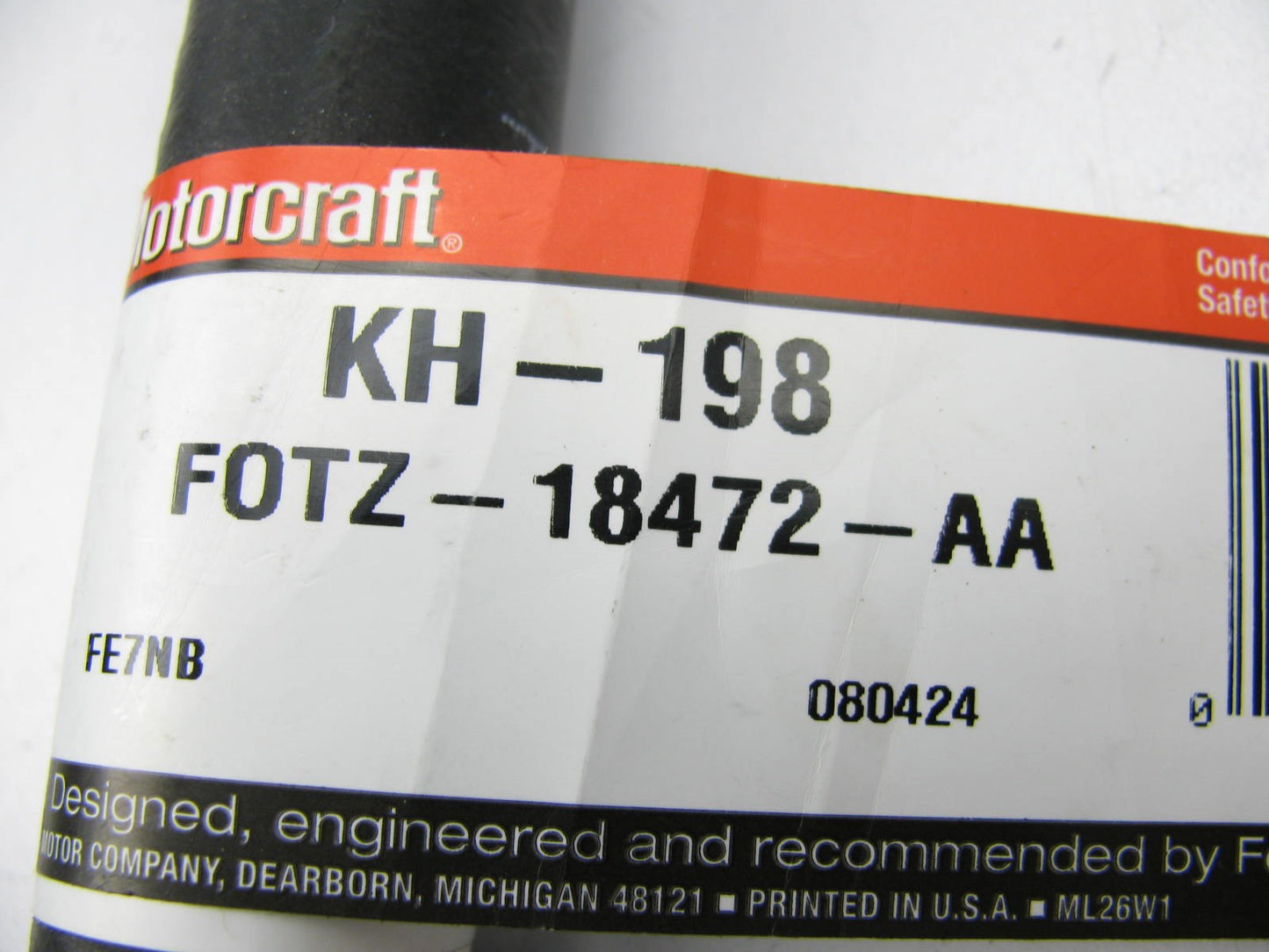 Motorcraft KH-198 HVAC Molded Heater To Water Pump Hose - F0TZ-18472-AA