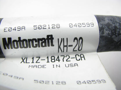 Motorcraft KH-20 HVAC Molded Heater Hose (HO AC, W/ Aux Heater) XL1Z-18472-CA