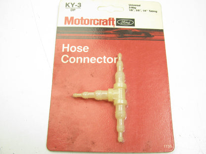 Motorcraft KY-3 Universal Cooling System Or Vacuum Hose T Connector Tee Adapter