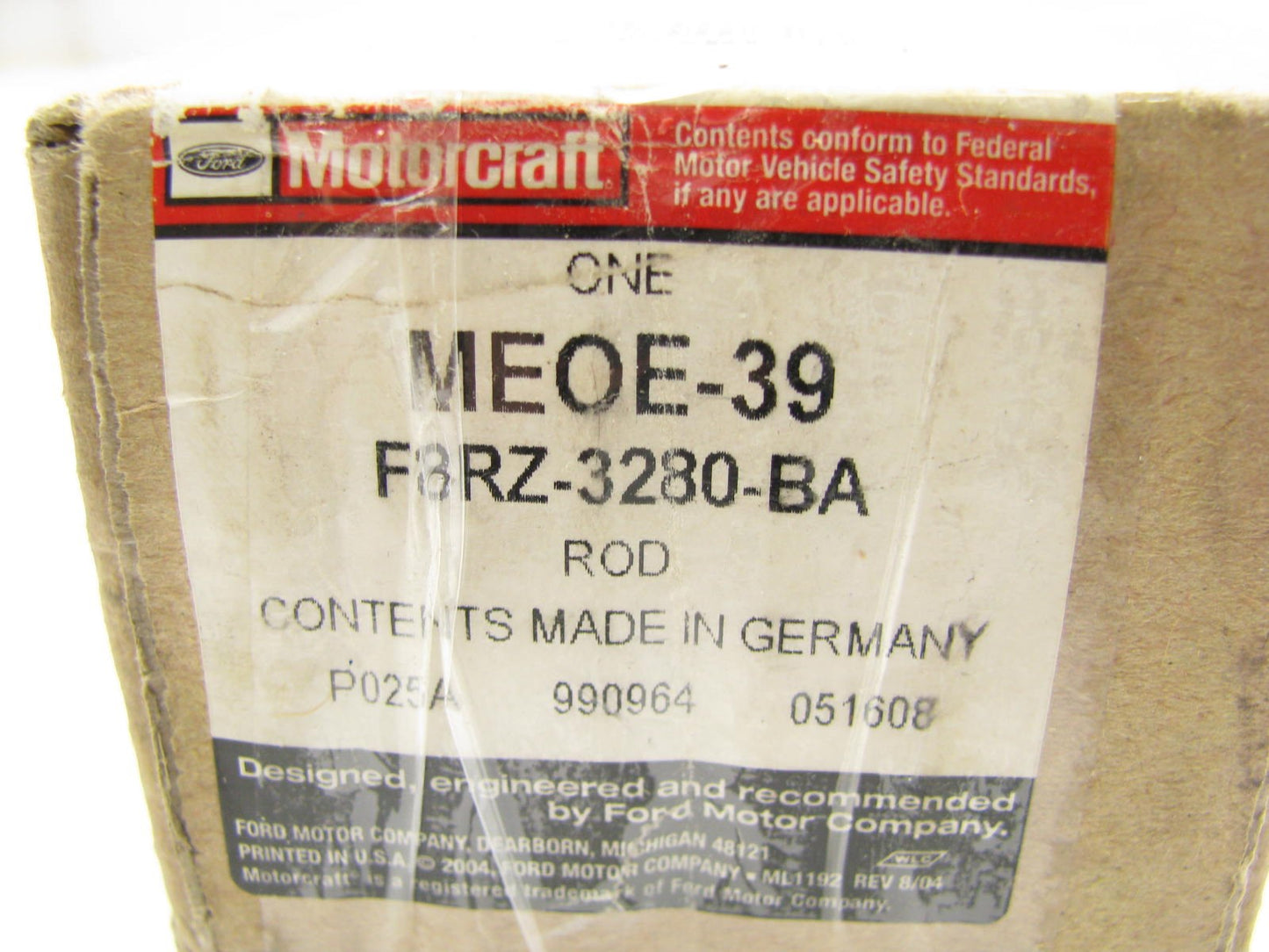 Motorcraft MEOE-39 Steering Tie Rod End - Front Inner For 1998-2000 Ford Contour