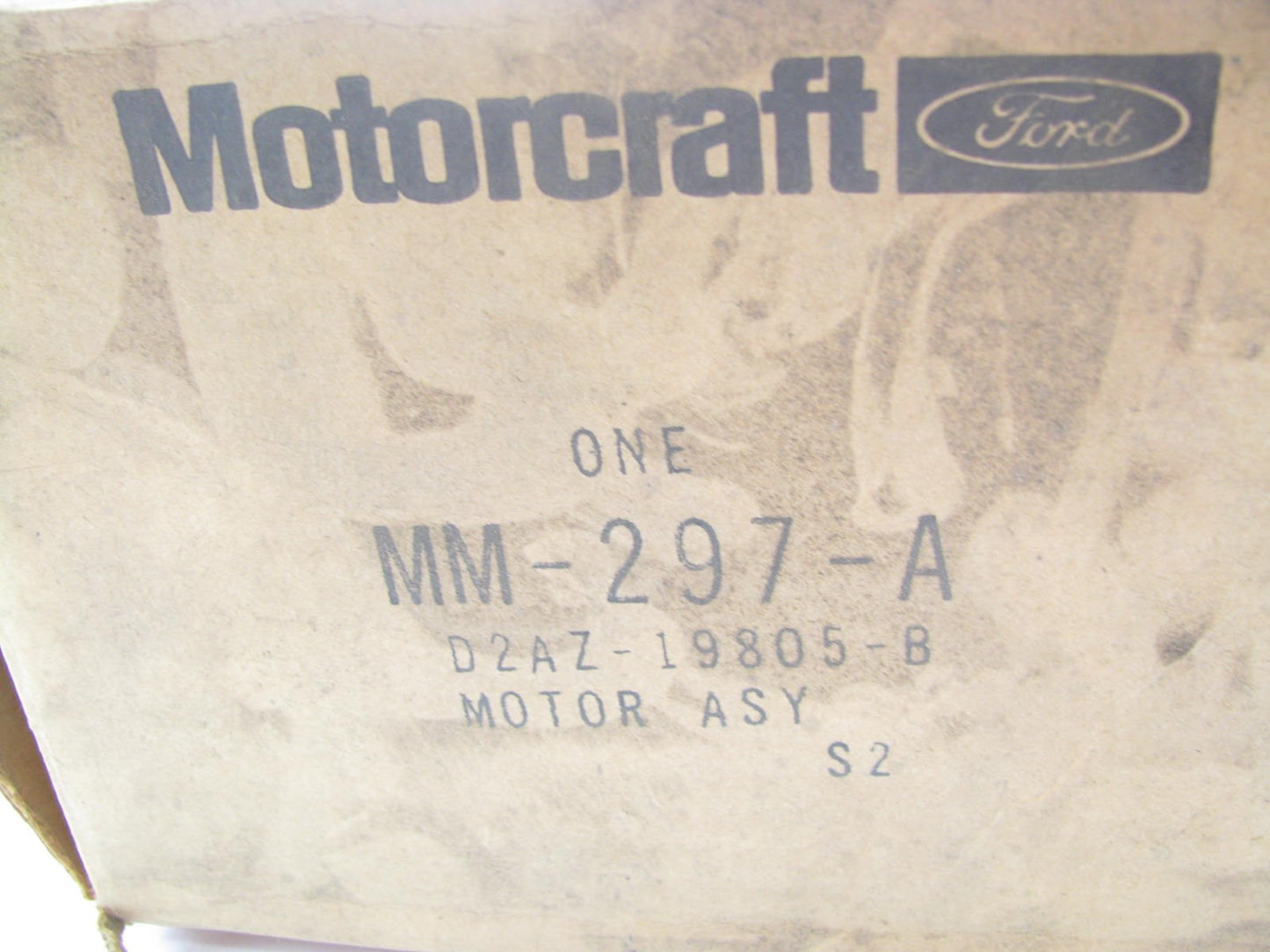 NOS Motorcraft MM-297-A Blower Motor OEM Ford D2AZ-19802-B