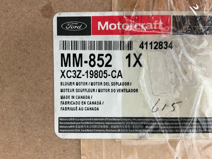 Motorcraft MM-852 HVAC Blower Motor For 1999-2007 Ford F-250 F-350 F-450 F-550