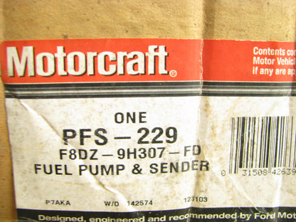 NEW OEM Motorcraft PFS229 Fuel Pump 98-99 Taurus 98 Sable 3.0L DOHC DURATEC ONLY