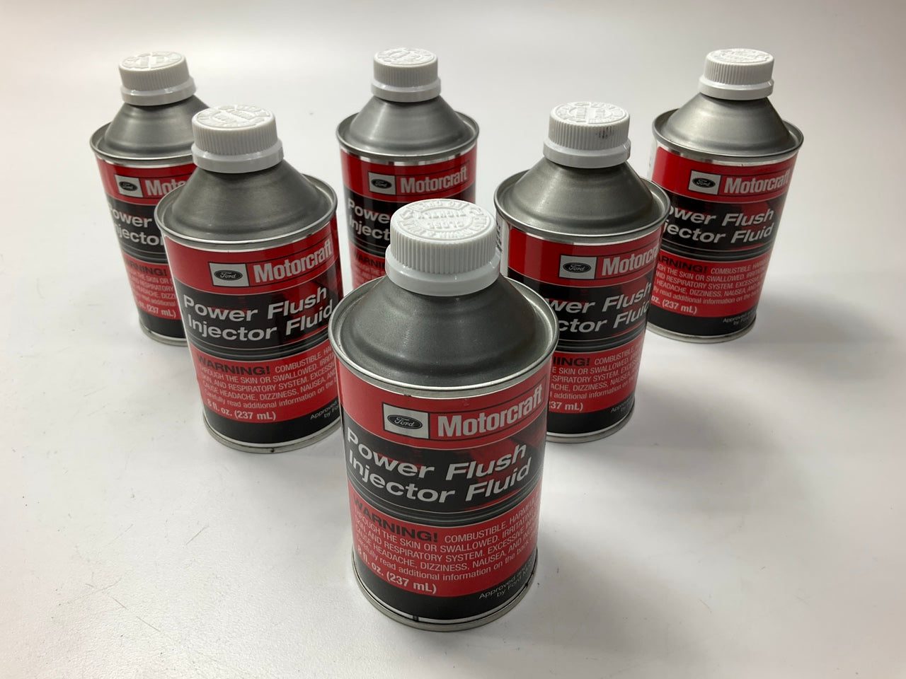 (6) Motorcraft PM5 Power Flush Injector Fluid, 8oz, Use W/ Fuel Injector Machine