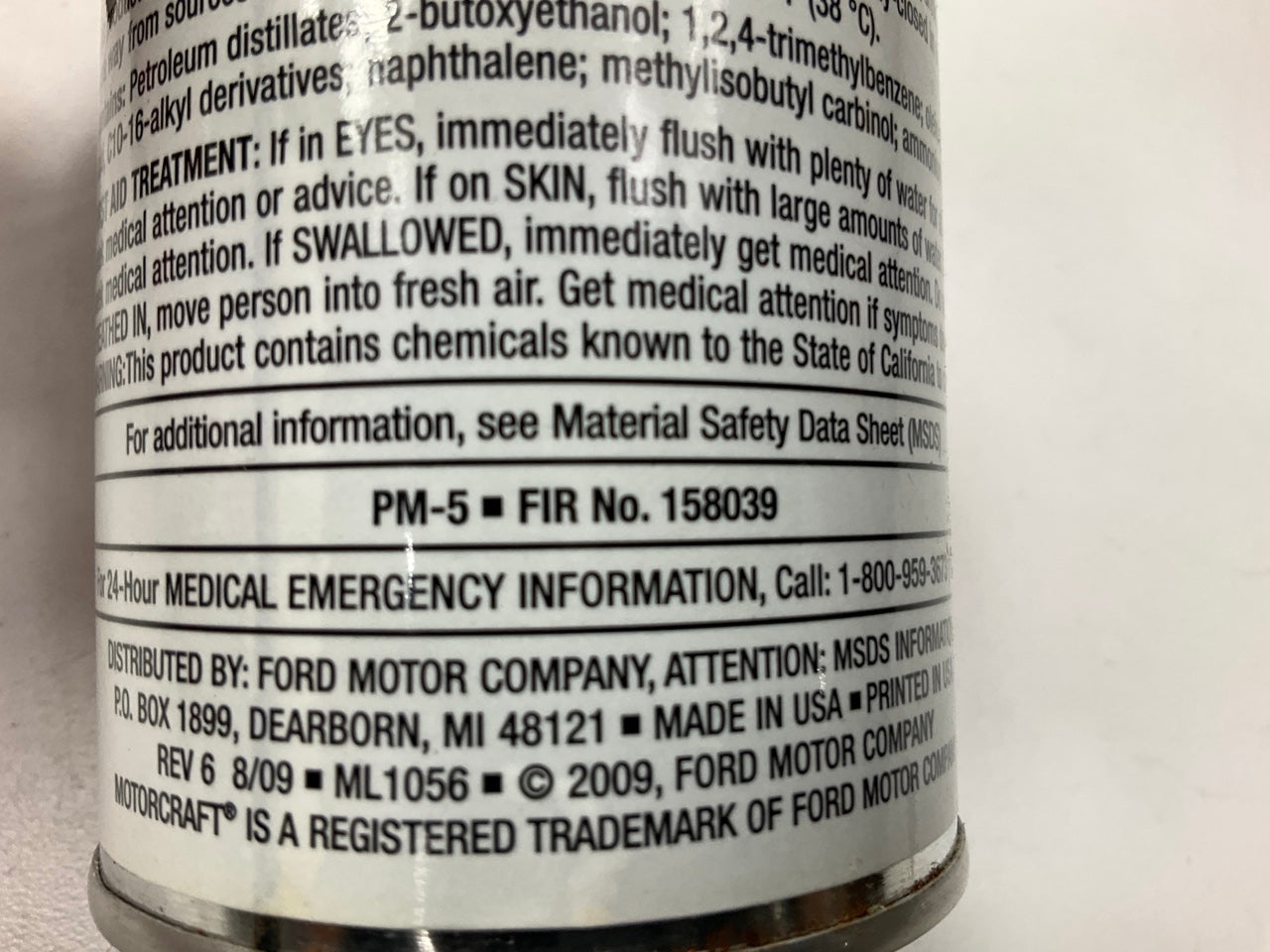 (6) Motorcraft PM5 Power Flush Injector Fluid, 8oz, Use W/ Fuel Injector Machine